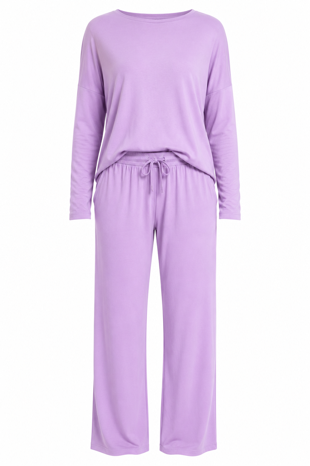 Pijama Longo Feminino Madame Bela Cor Lilás