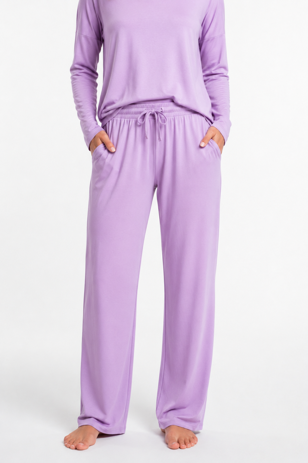 Pijama Longo Feminino Madame Bela Cor Lilás