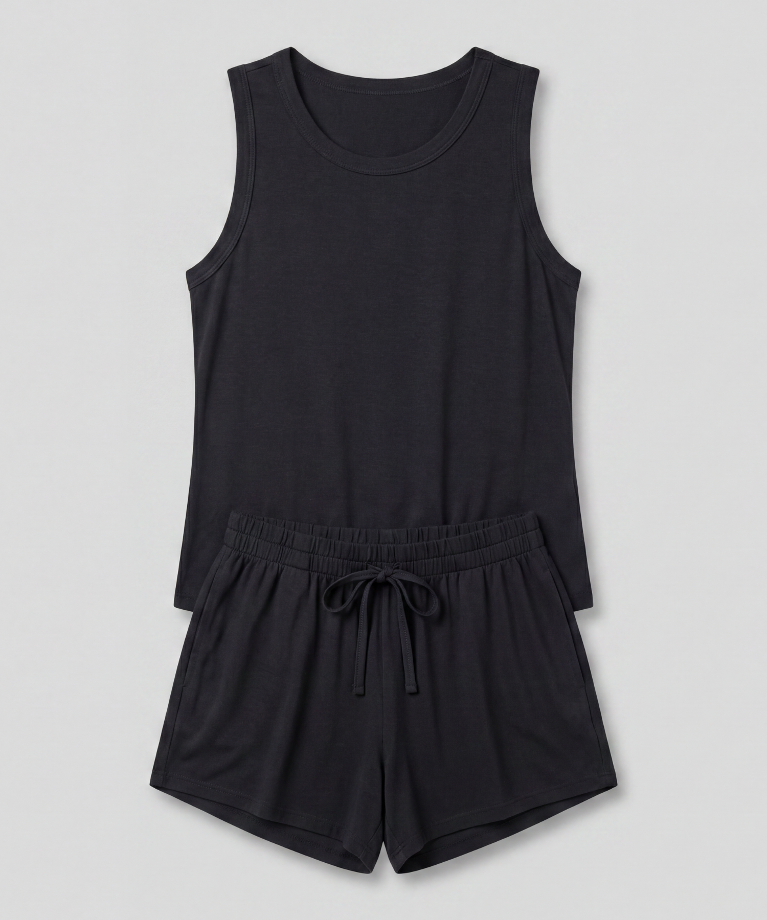 Pijama Feminino Madame Bela Conjunto Short e Camisa Cor Preta